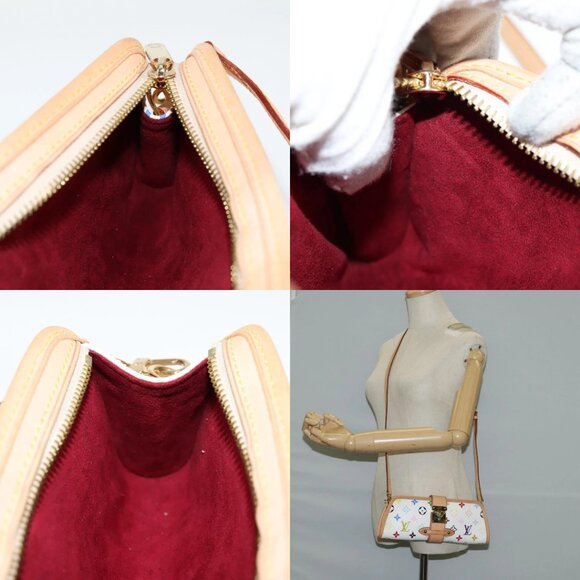 LOUIS VUITTON Multicolor Shirley Shoulder Bag White M40049 LV Auth 127636V - Picture 13 of 15